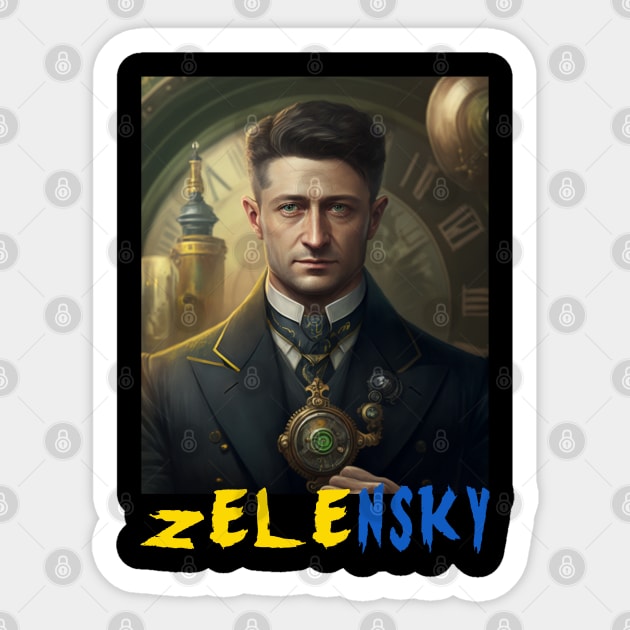 Zelensky Digital Artwork Sticker by Pezzolano